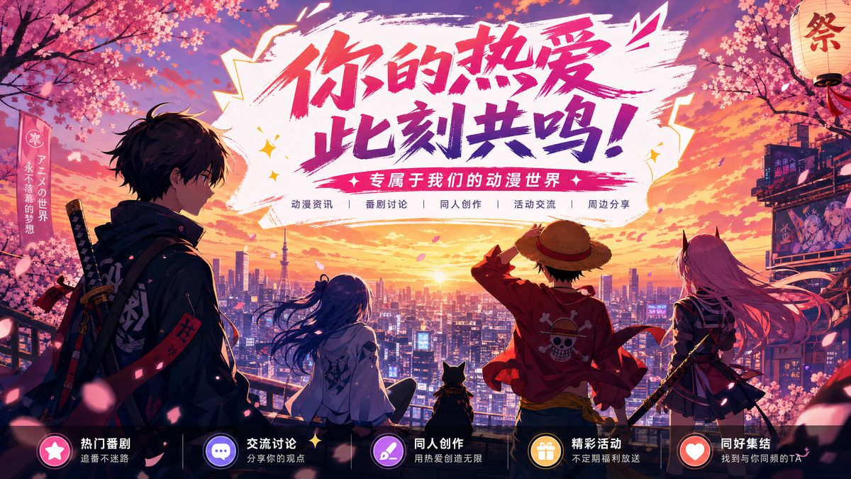 抖音风动漫娱乐专区-二次元亚文化内容