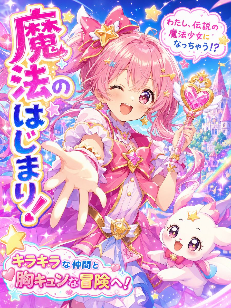 抖音风魔法少女生活动漫-星光魔法少女觉醒之路